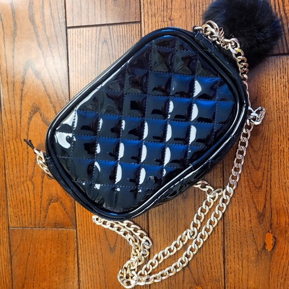 Black Purse with Pom Pom - Picture 3 of 3